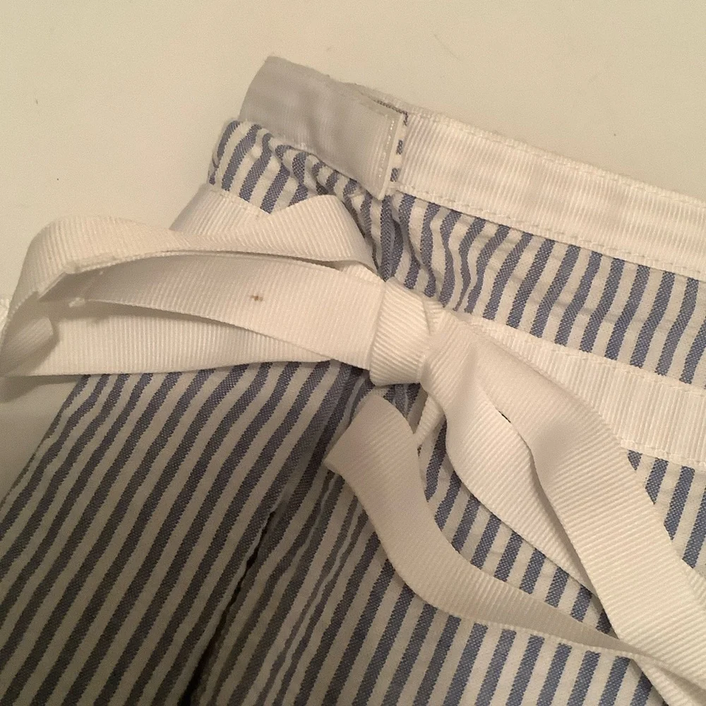Ralph Lauren Blue and White Striped Mini Skirt
